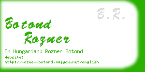 botond rozner business card